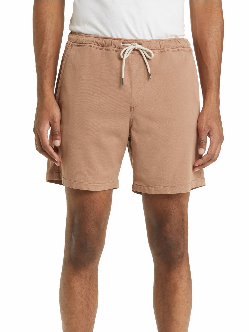 NN07 Gregor Tencel Drawstring Pull On Shorts Nougat Tan Brown Size Large